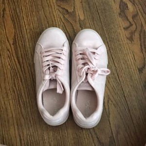 Pink sneakers